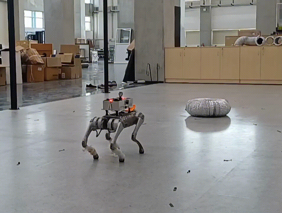 Quadruped safety-critical scenario